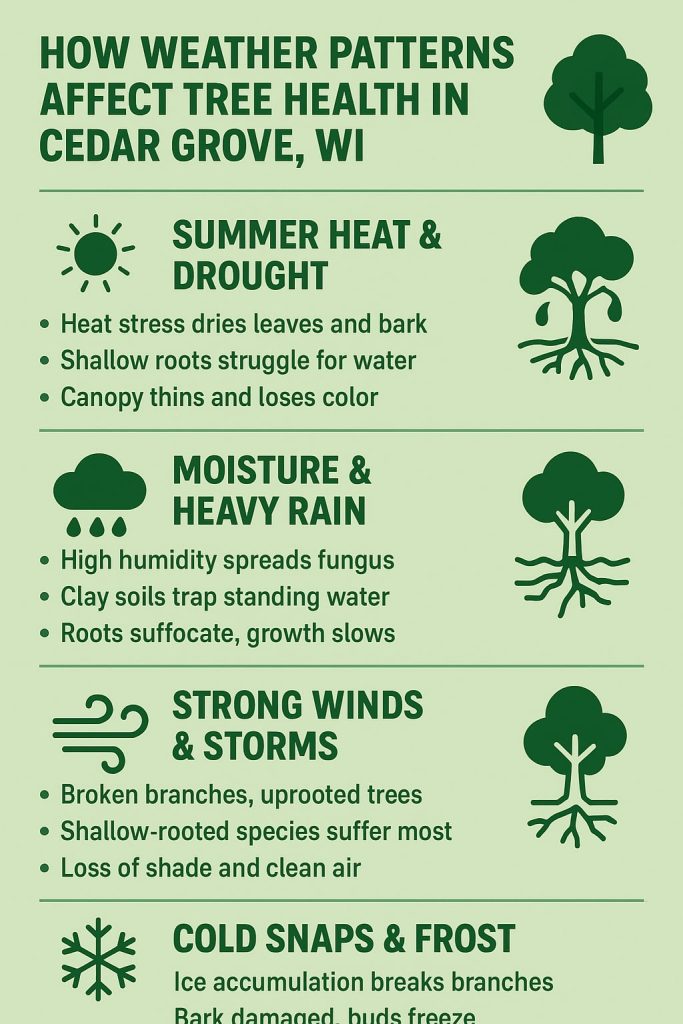 How Weather Patterns Affect Tree Health in Cedar Grove